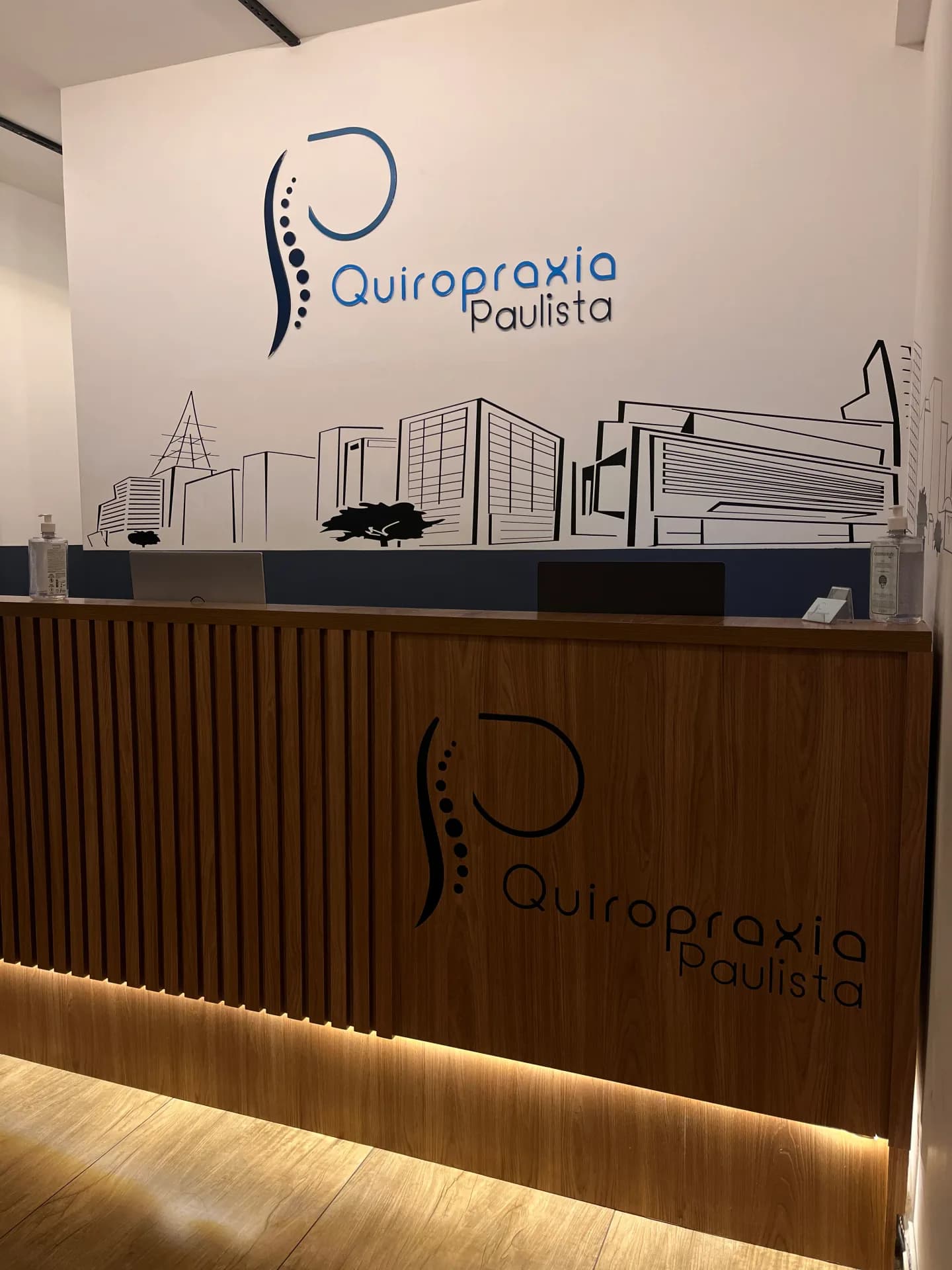 Recepção da Quiropraxia Paulista na Av. Paulista, 326, São Paulo